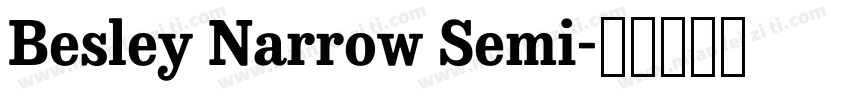 Besley Narrow Semi字体转换